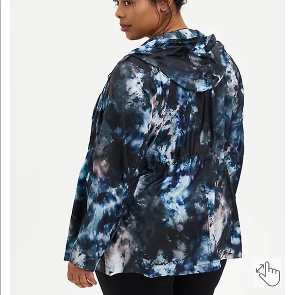 Torrid NWT tie dye lightweight windbreaker - Picture 2 of 5